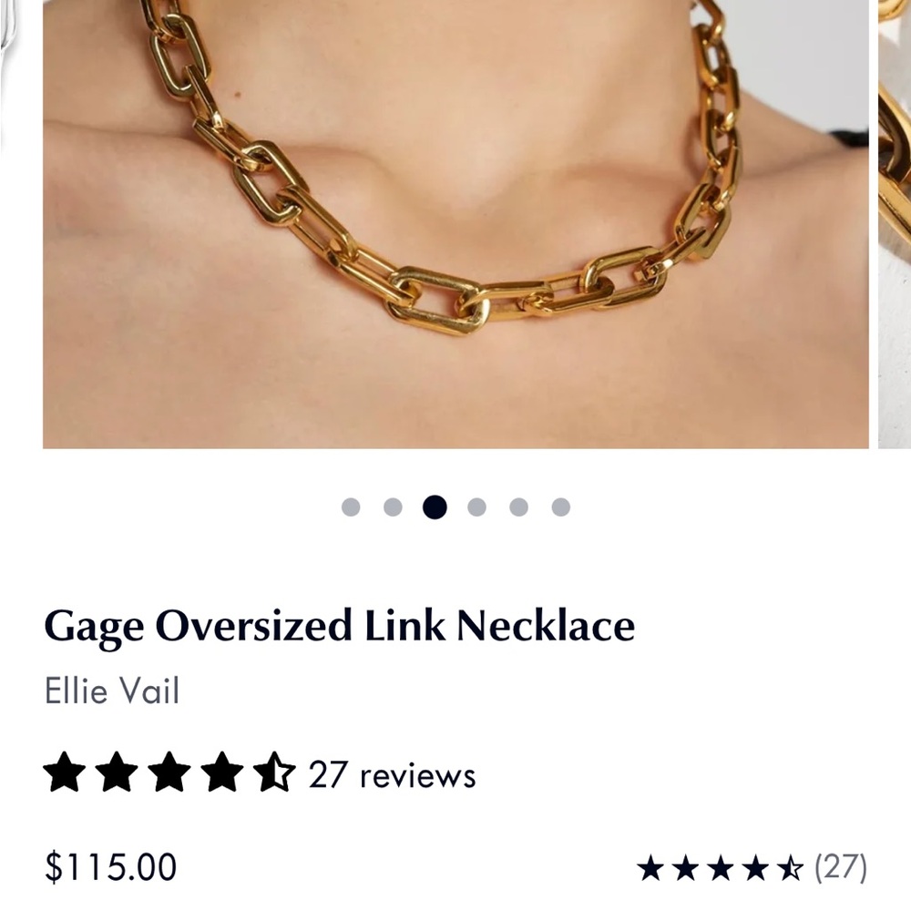 Ellie Vail oversized link necklace